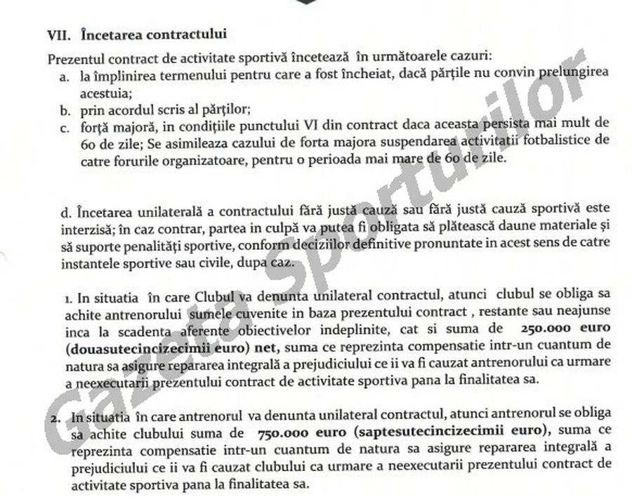 Gazeta are contractul! Uite pe ce se ceartă CFR și Șumudică: prime fabuloase pentru antrenor + cum arată clauzele de reziliere