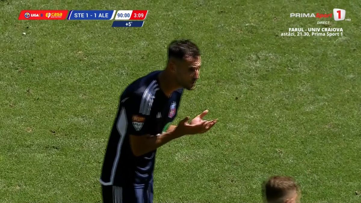 Momente inexplicabile în CSA Steaua - Alexandria » Chipirliu a fost eliminat, dar a terminat meciul în teren