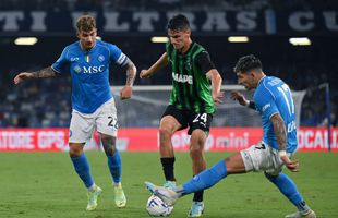 Daniel Boloca a fost titular în Napoli - Sassuolo » Românul a provocat penalty-ul din care campioana a deschis scorul