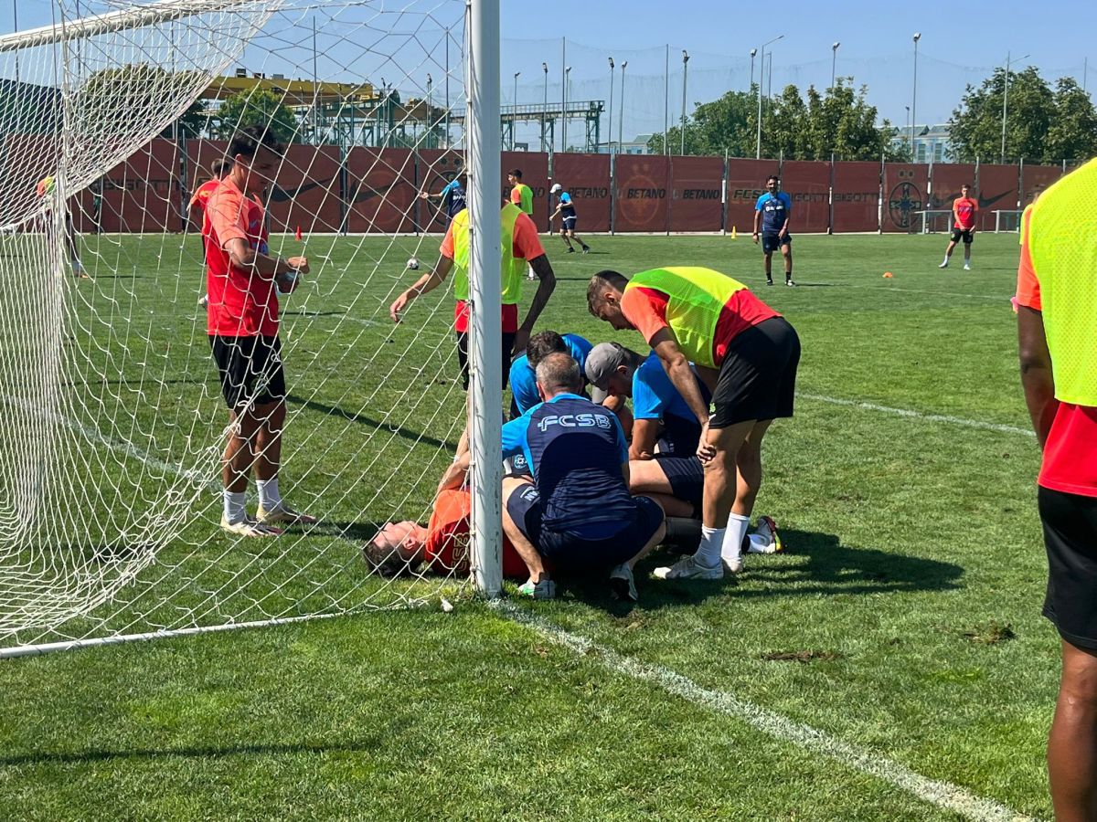 Antrenamentul lui FCSB înaintea meciului cu UTA Arad