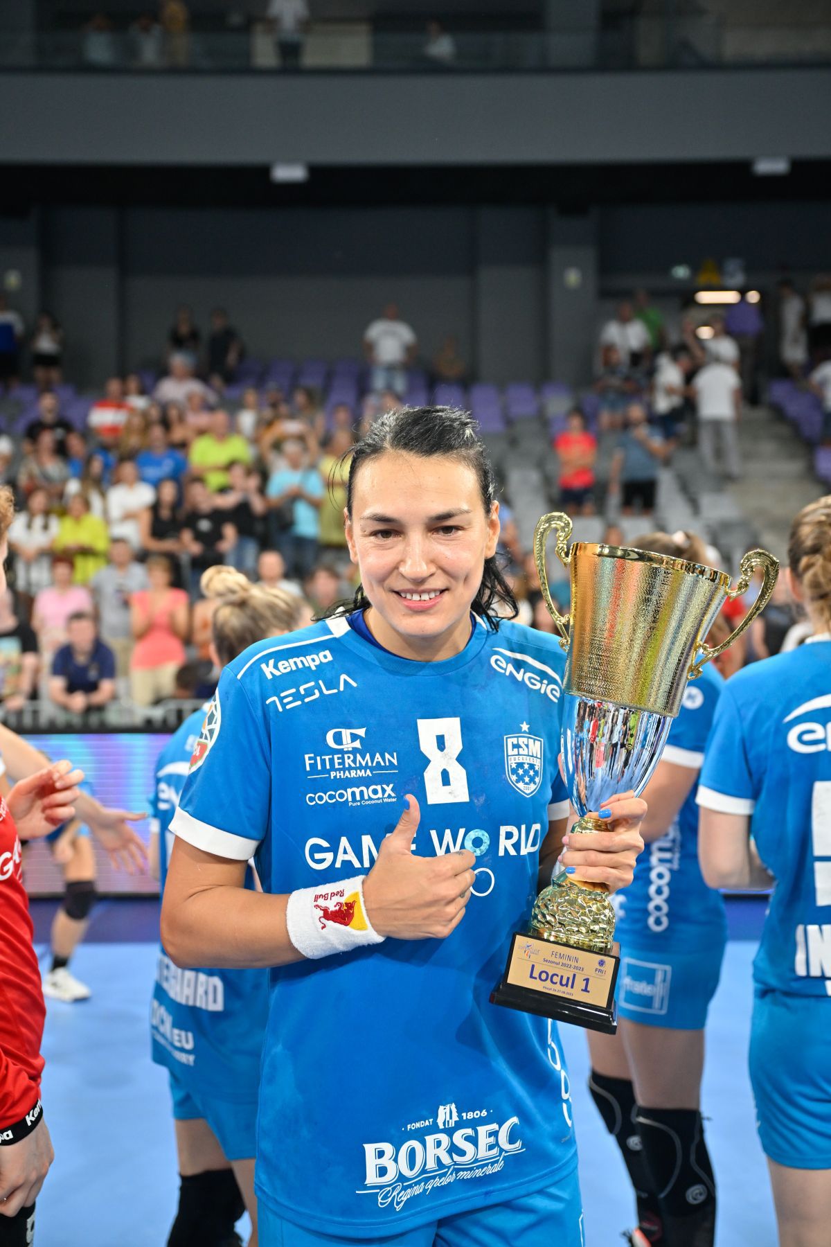 „SIUUUU!” » Cristina Neagu a sărbătorit triumful din Supercupă după modelul lui Cristiano Ronaldo