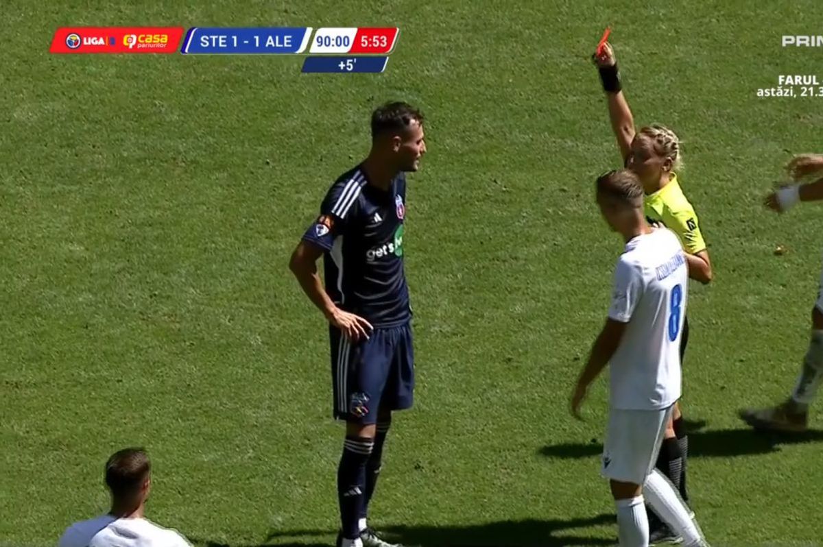 Momente inexplicabile în CSA Steaua - Alexandria » Chipirliu a fost eliminat, dar a terminat meciul în teren