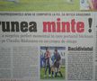 Paginile din Gazeta Sporturilor, după momentul violent în care Prunea l-a lovit cu pumul pe Claudiu Răducanu