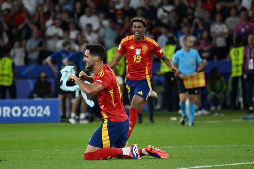 Mikel Merino și Lamine Yamal la EURO 2024 / Foto: Imago Images