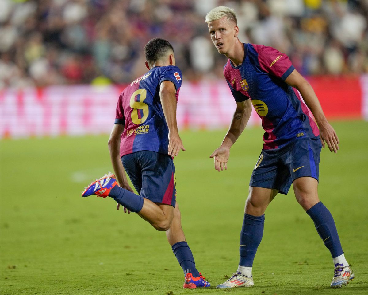 3 din 3! Barcelona câștigă pe terenul lui Vallecano » Dani Olmo, debut cu gol pentru catalani. Rațiu a fost doar rezervă