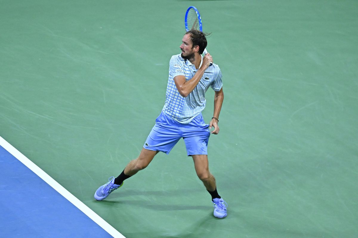 Daniil Medvedev, imagini din partida cu Benjamin Bonzi