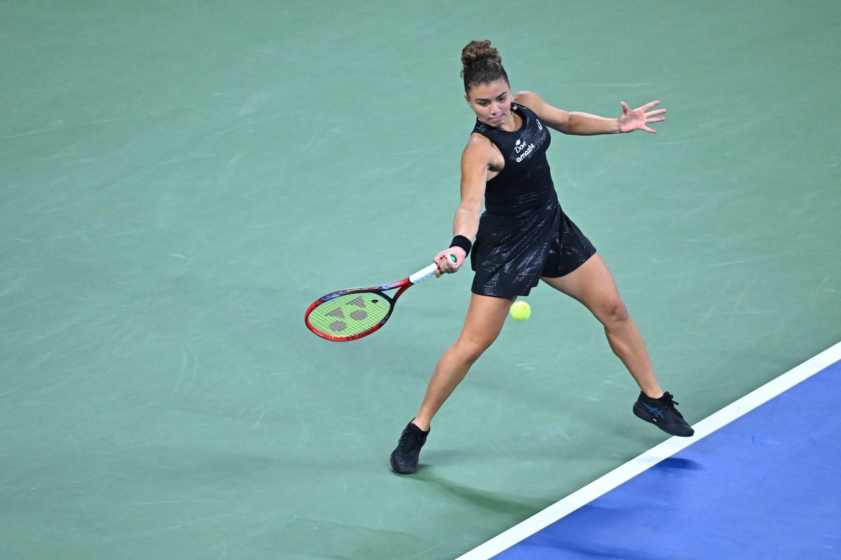 Jasmine Paolini, imagini din partida cu Destanee Aiava