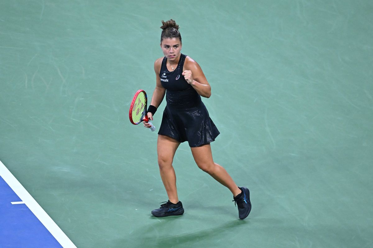 Jasmine Paolini, imagini din partida cu Destanee Aiava