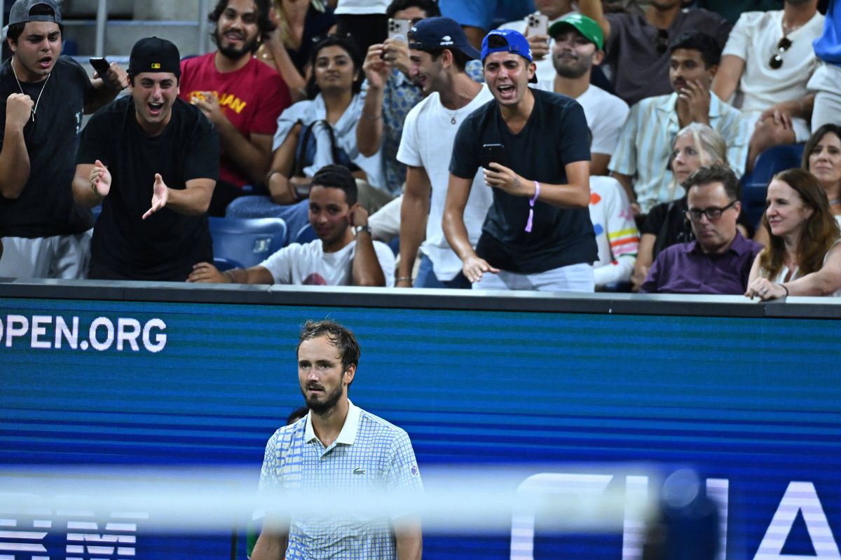 Daniil Medvedev, imagini din partida cu Benjamin Bonzi