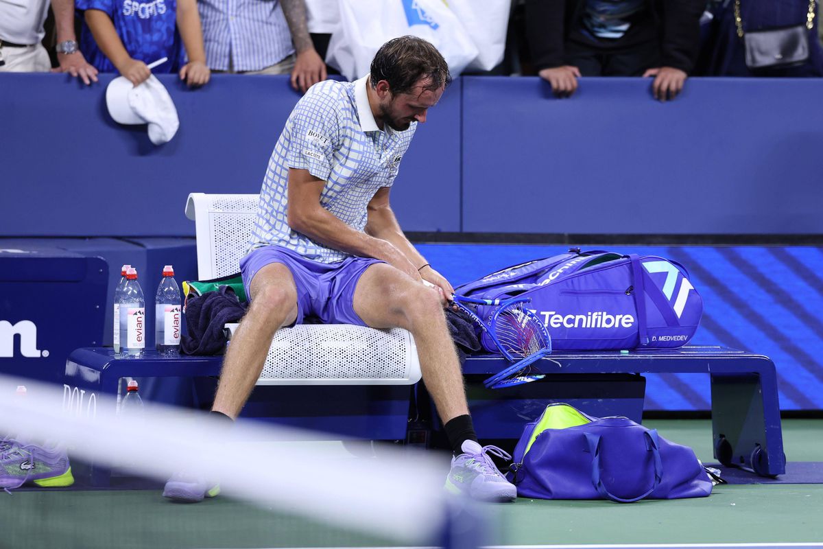 Daniil Medvedev, imagini din partida cu Benjamin Bonzi