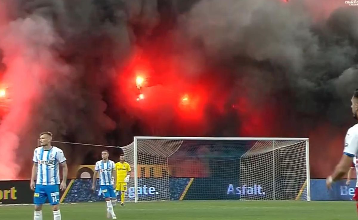 FOTO Torțe la CSU Craiova - Dinamo 27.09.2021