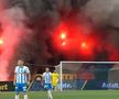 Fanii olteni s-au dat în spectacol în debutul disputei cu Dinamo! Ce s-a întâmplat în tribunele arenei „Ion Oblemenco”