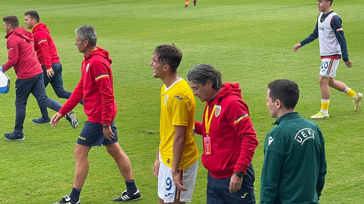 Rareș Burnete, accidentare incredibilă în România U19 - Austria U19