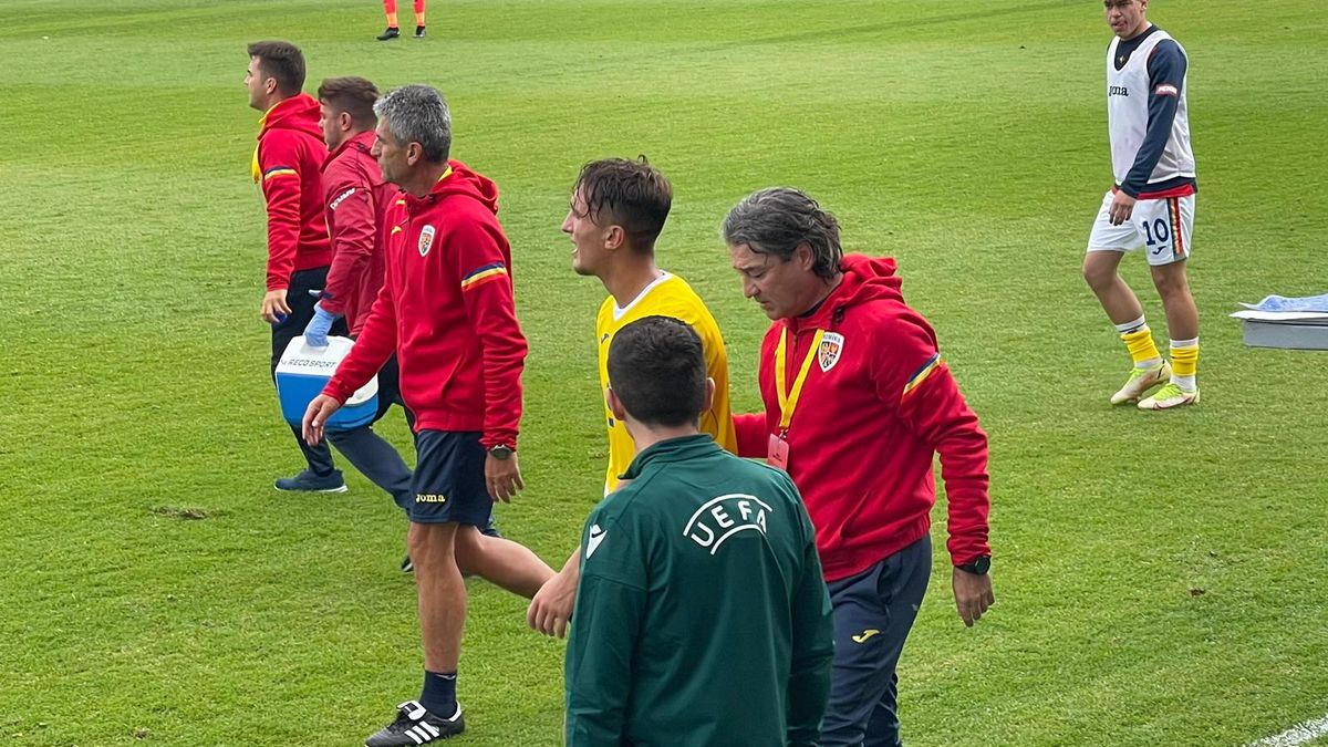 Rareș Burnete, accidentare incredibilă în România U19 - Austria U19