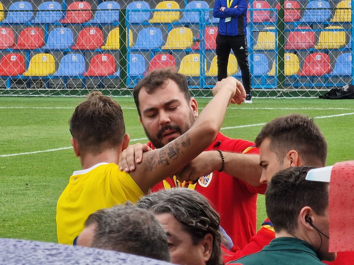 Rareș Burnete, accidentare incredibilă în România U19 - Austria U19