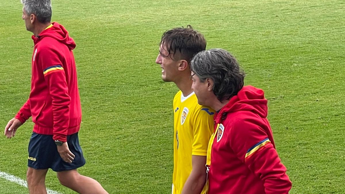 Rareș Burnete, accidentare incredibilă în România U19 - Austria U19
