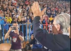 Spectator de seamă la FC Bihor - FCSB: Emeric Ienei, aplaudat la scenă deschisă de 11.000 de oameni