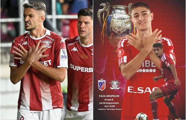 Cum prezintă FC Botoșani afișul meciului cu Rapid: „Știu că așa se bucură albanezii și kosovarii, dar eu i-am promis ceva surorii mele”