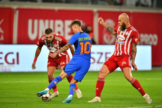 Daniel Pancu, selecționerul României U21, a vorbit despre situația lui Octavian Popescu, extrema de la FCSB care s-a revoltat că nu a fost convocat la meciul naționalei de tineret cu Albania, scor 2-3/ foto: Cristi preda (GSP)