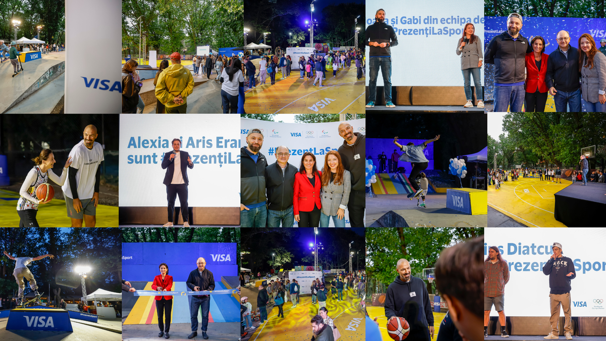 Skatepark-ul din Herăstrău a fost redeschis de Visa » Ana-Maria Brânză, Virgil Stănescu și Bogdan Stelea au inaugurat finalizarea renovării