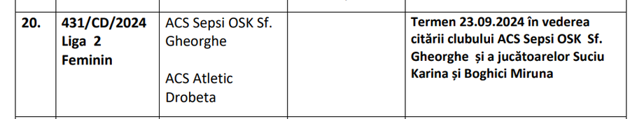 S-a spart conducta cu jucători pe fals: Sepsi a ajuns la Comisia de Disciplină! » „Nu aveau drept de joc, riscă o suspendare pe un an”