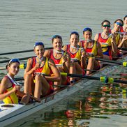 Echipajul României de 8 plus 1 rame feminin, argint la CM 2025 Foto: FR Canotaj/Balint Czucz