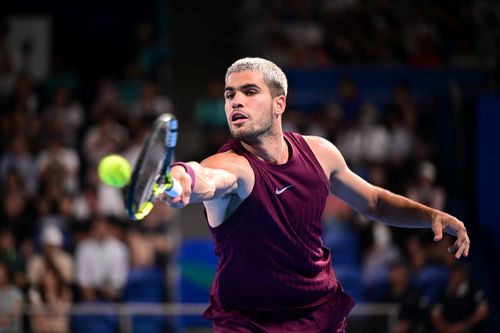 Carlos Alcaraz în acțiune la Tokyo  FOTO Imago Images