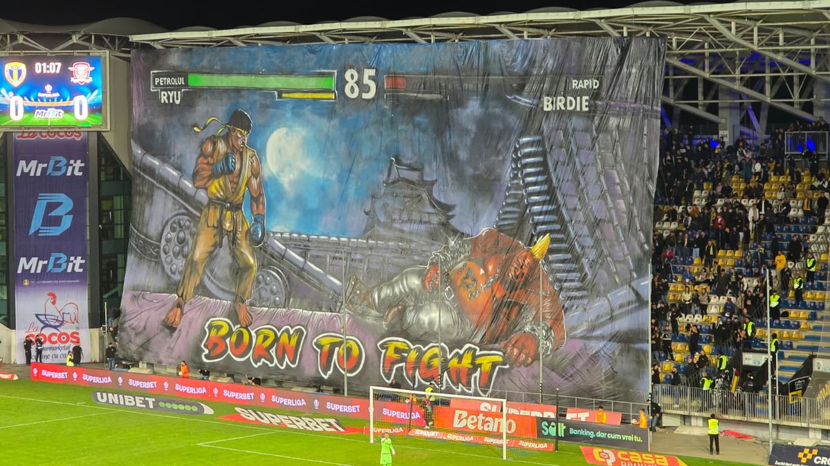 SHOW în startul partidei dintre Petrolul și Rapid » „Lupii”, coregrafie cu tentă rasistă + inspirație din „Războiul Stelelor”