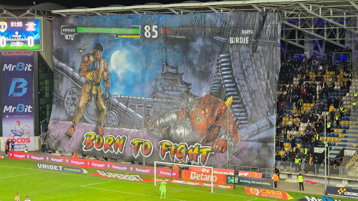 SHOW în startul partidei dintre Petrolul și Rapid » „Lupii”, coregrafie cu tentă rasistă + inspirație din „Războiul Stelelor”