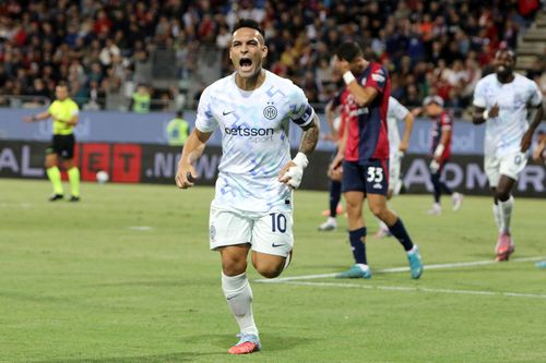 Lautaro Martinez, în Cagliari - Inter Milan 0-2 / Foto: Getty Images