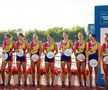 Echipajul României de 8 plus 1 rame feminin, argint la CM 2025 Foto: FR Canotaj/Balint Czucz