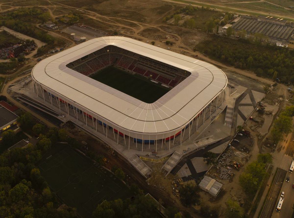 Stadion Ghencea - fotografii cu drona. 27.10.2020
