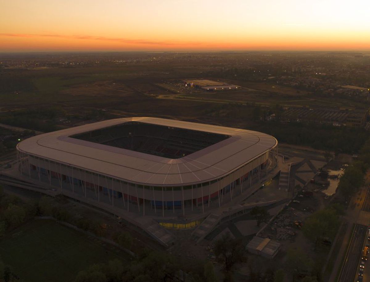 Stadion Ghencea - fotografii cu drona. 27.10.2020