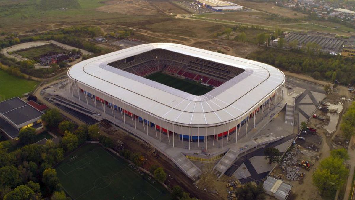Stadion Ghencea - fotografii cu drona. 27.10.2020