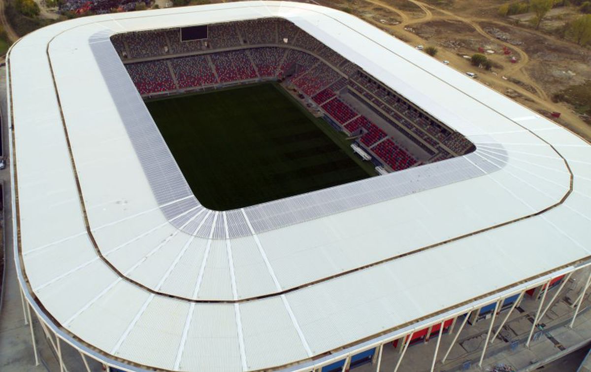 Stadion Ghencea - fotografii cu drona. 27.10.2020