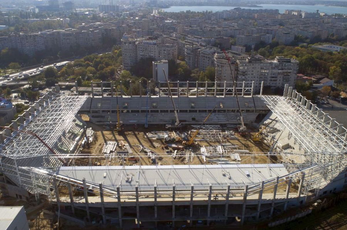 VIDEO + FOTO EXCLUSIV Cum se vede stadionul Rapid de la înălțime » Imagini tari din dronă