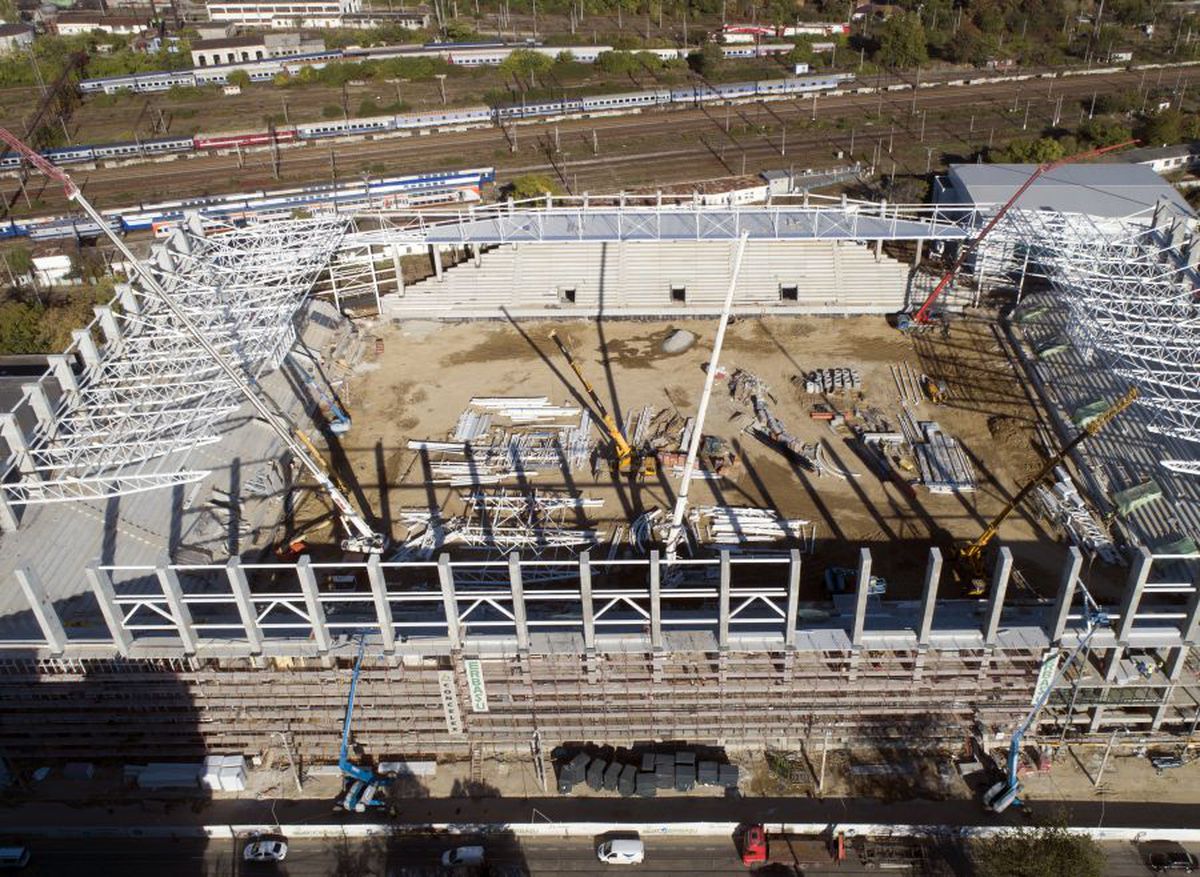 Stadion Giulești - „Valentin Stănescu” - fotografii cu drona. 27.10.2020