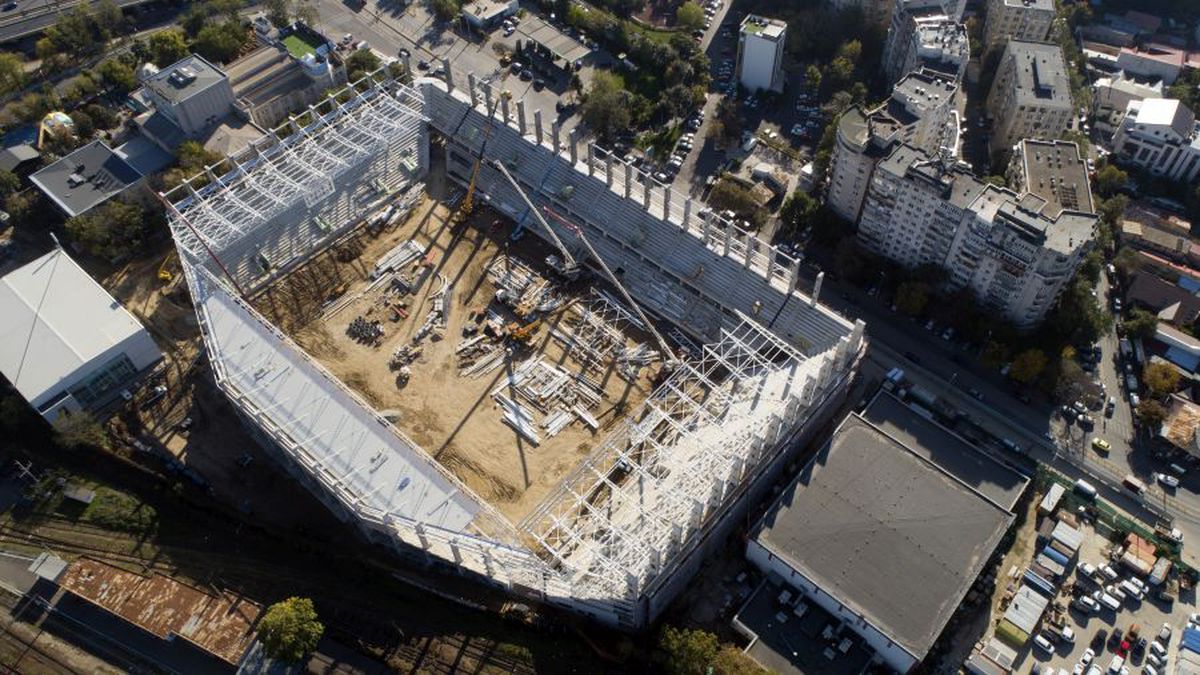 VIDEO + FOTO EXCLUSIV Cum se vede stadionul Rapid de la înălțime » Imagini tari din dronă