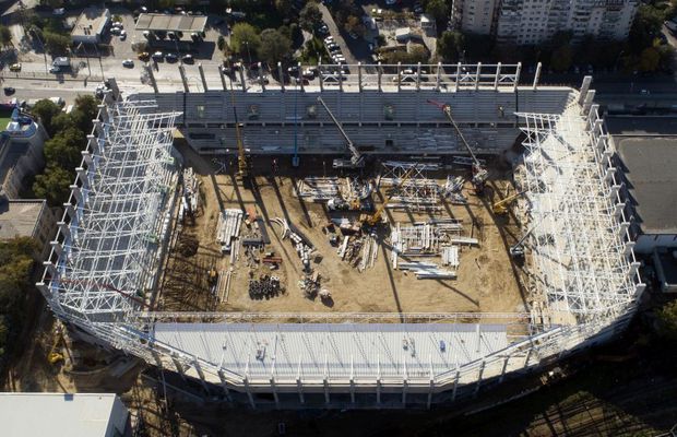 VIDEO + FOTO EXCLUSIV Cum se vede stadionul Rapid de la înălțime » Imagini tari din dronă