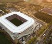 Din acest unghi, stadionul seamănă cu un OZN aterizat
pe câmp