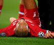 Fabinho (27 de ani, mijlocaș central) s-a accidentat în prima repriză a partidei Liverpool - Midtjylland.