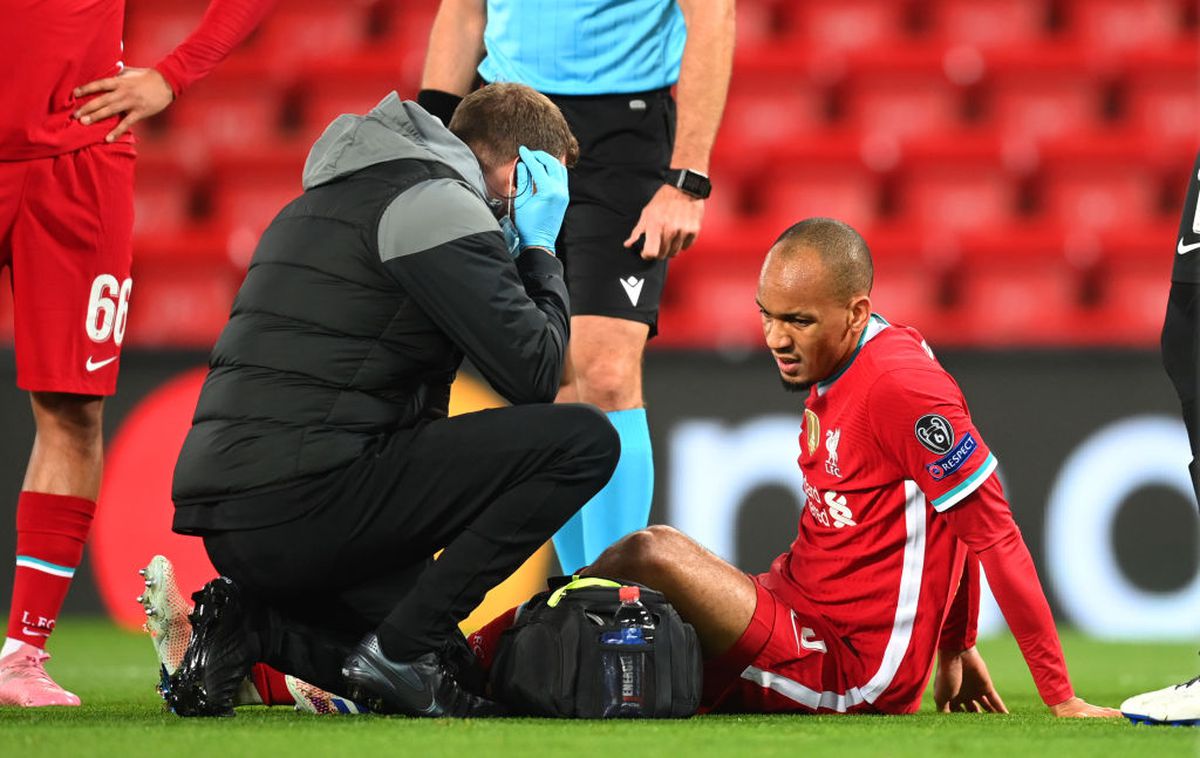 Fabinho  s-a accidentat în Liverpool - Midjylland