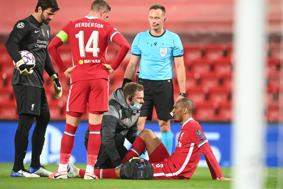Fabinho  s-a accidentat în Liverpool - Midjylland