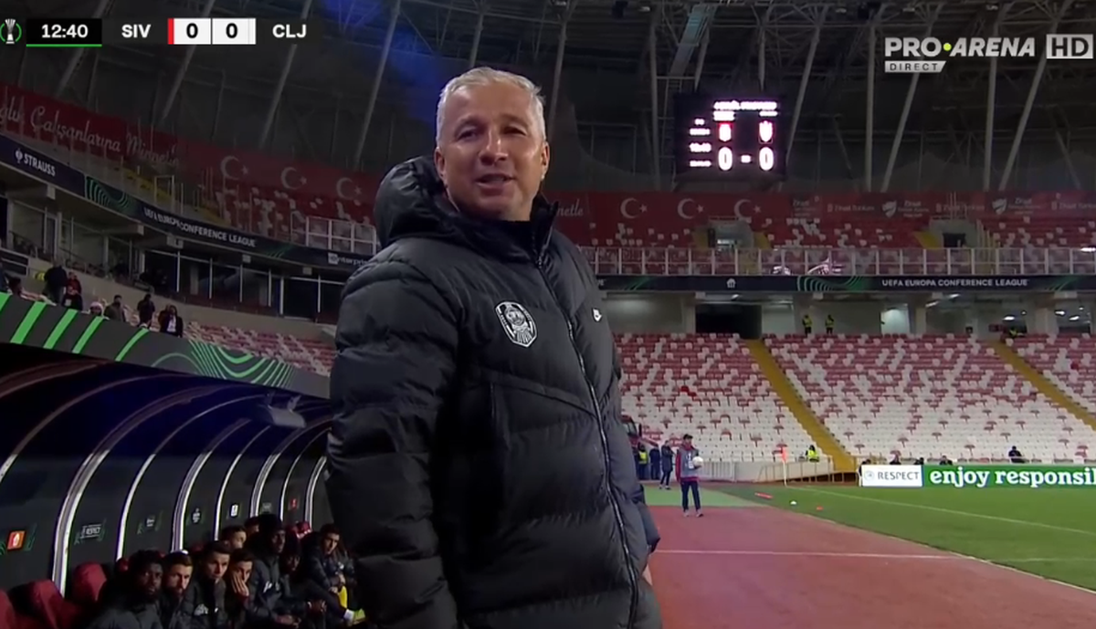 Dan Petrescu, surprins în timpul meciului Sivasspor - CFR Cluj: „Ăsta ce caută aici?”