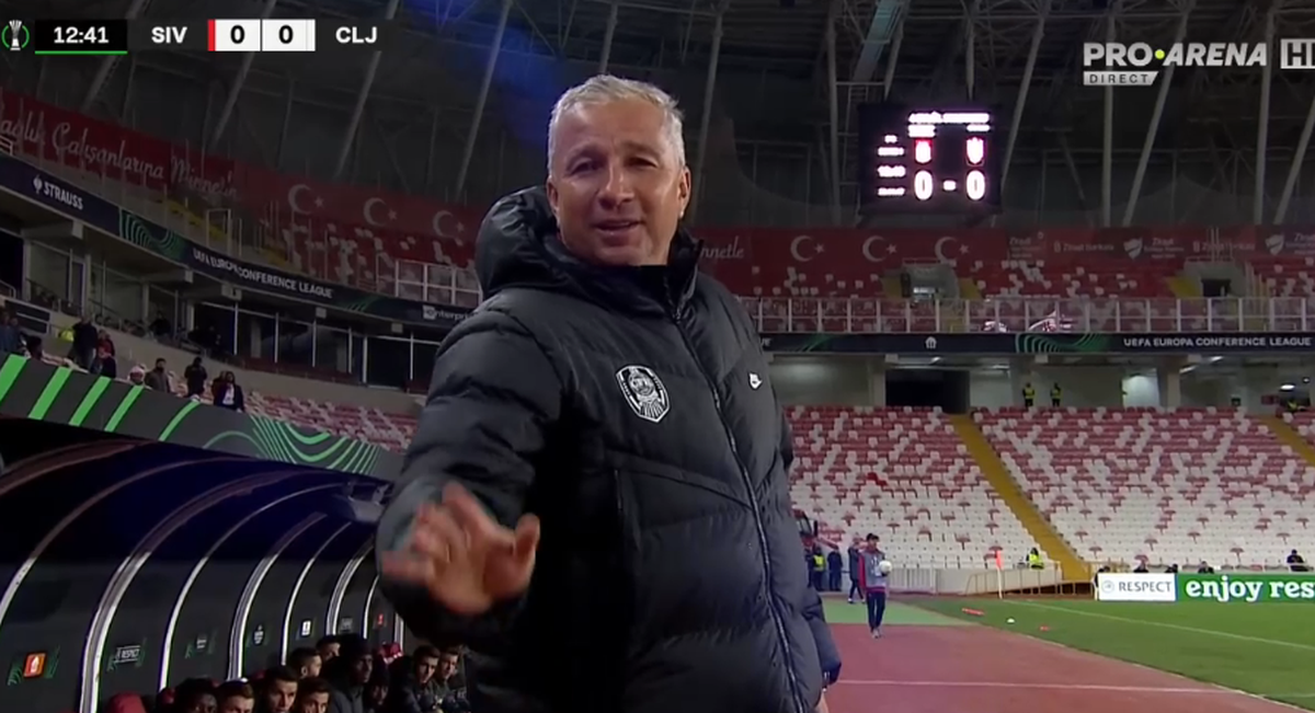 Dan Petrescu, surprins în timpul meciului Sivasspor - CFR Cluj: „Ăsta ce caută aici?”