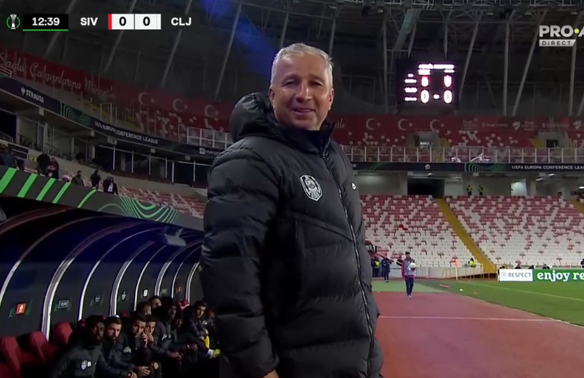 Dan Petrescu, surprins în timpul meciului Sivasspor - CFR Cluj: „Ăsta ce caută aici?”