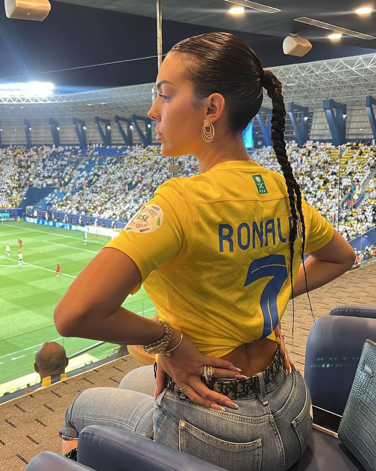 Georgina Rodriguez pe teren