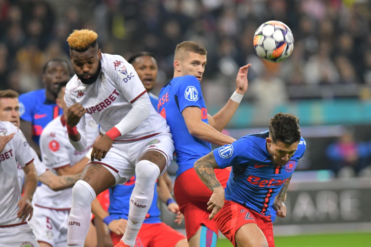 Aaron Boupendza, mulțumit de remiza cu FCSB: „Îi respectăm, sunt campioni. Nu e rău că am luat un punct”