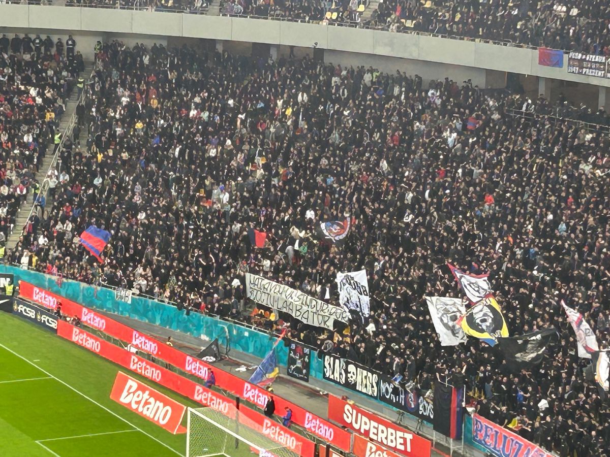 Dezgustător! Derapajul morbid al galeriei roș-albastre » Toate mesajele afișate de galerii la derby-ul FCSB - Rapid