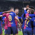 Jucătorii d ela FC Barcelona, sărbătorind cu Real Madrid/ FOTO Imago Images